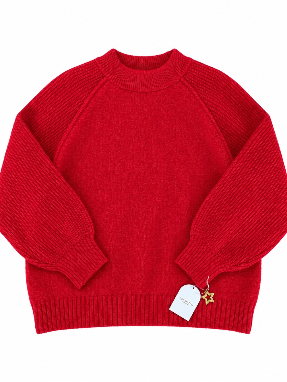 Song of Style Bold Red Crewneck Sweater